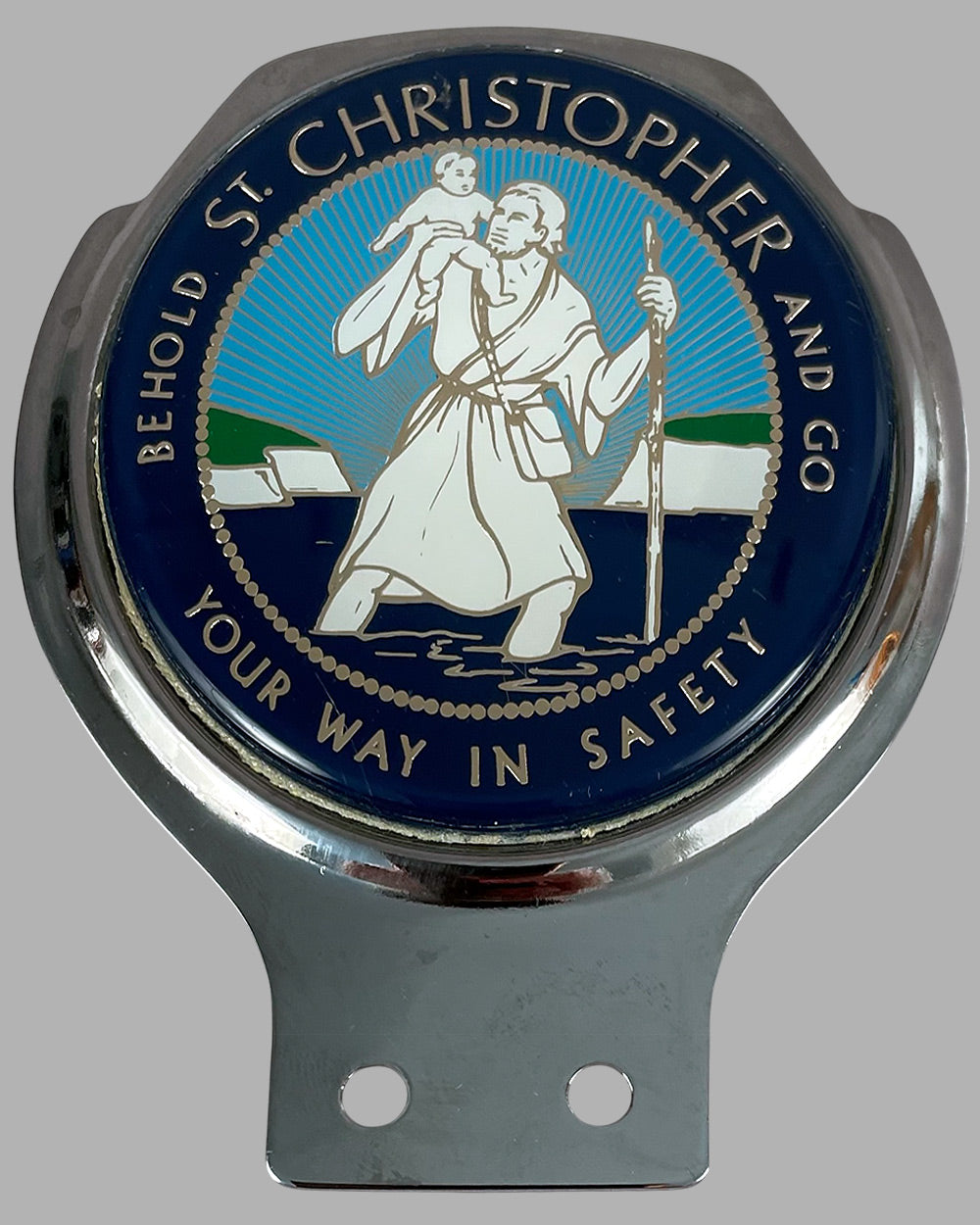 Saint Christopher bumper or bar badge