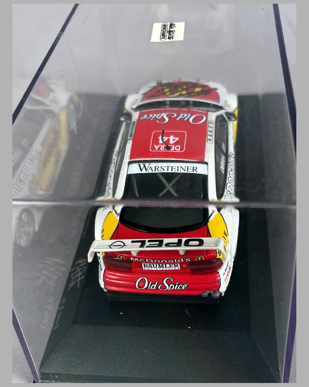 Hans Joachim Stuck’s 1996 Opel Calibra by Paul’s Model Art, Minichamps, autographed by the driver 3