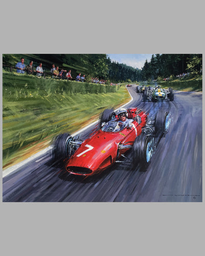 World Champion 1964, giclée by Nicholas Watts, autographed by Surtees 2