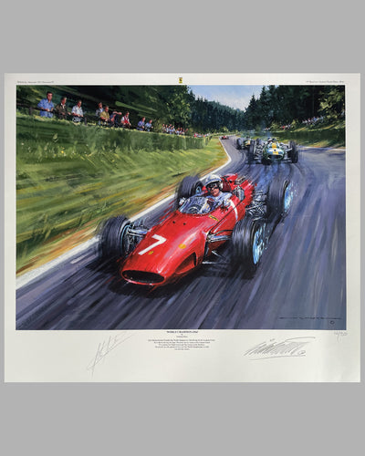 World Champion 1964, giclée by Nicholas Watts, autographed by Surtees
