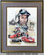 John Surtees Montage painting by Ken Dallison (2001), Autographed by John Surtees