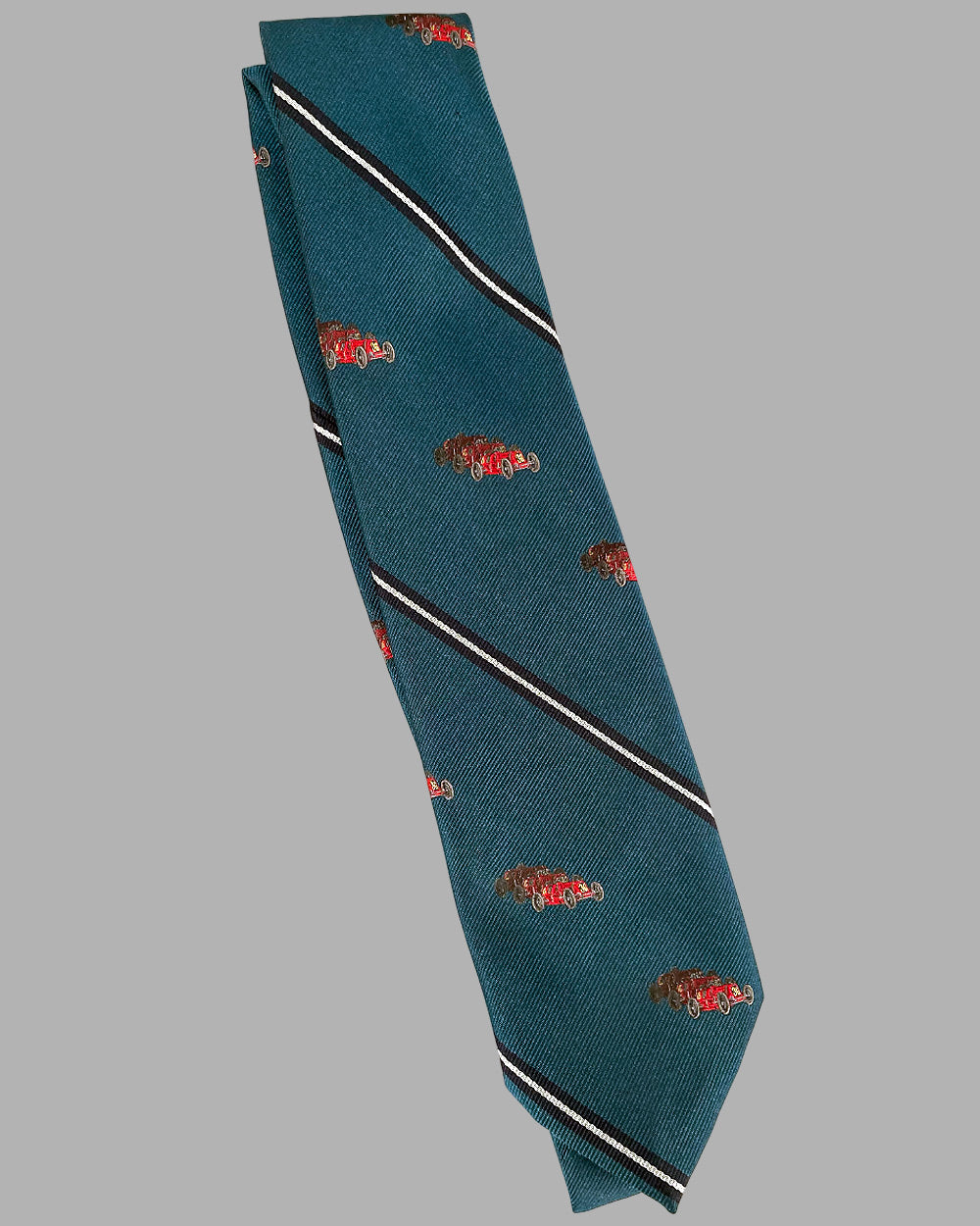 Robert Talbott Race Car necktie, Three Red Racers