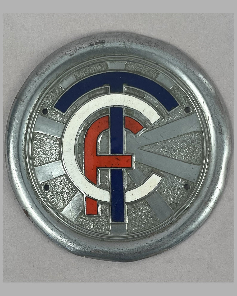 TCF grill or dashboard badge for the Touring Club de France