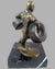 The Tire Changer bronze sculpture by Larry Braun, 1991 2
