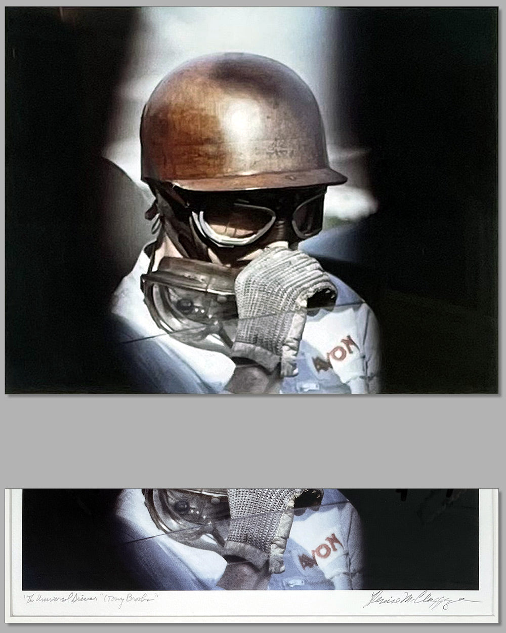 Portrait of Tony Brooks color photograph by Denise McCluggage 2