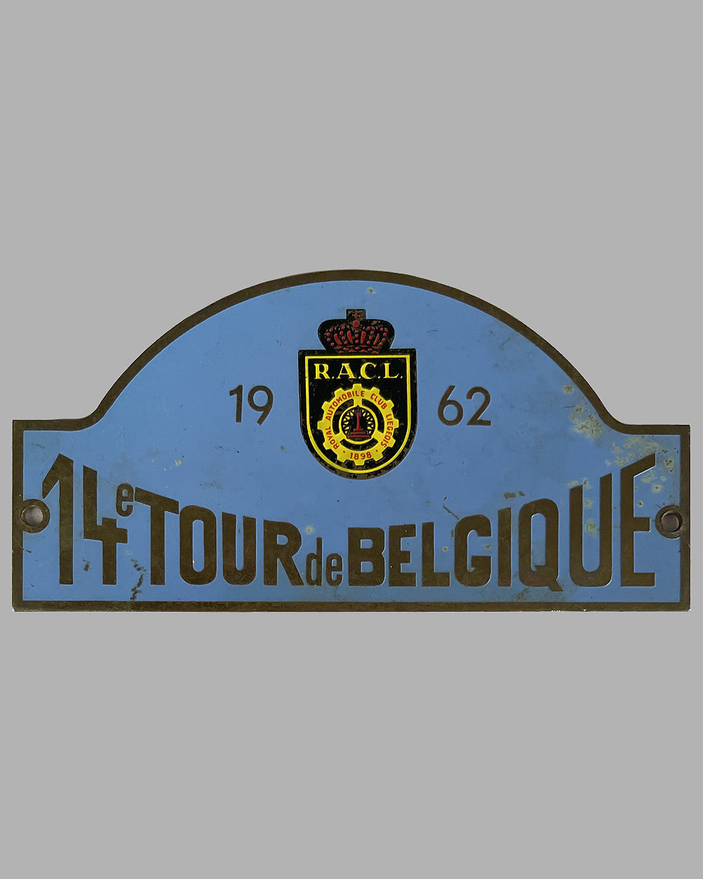 14th Tour de Belgique participants plaque, 1962