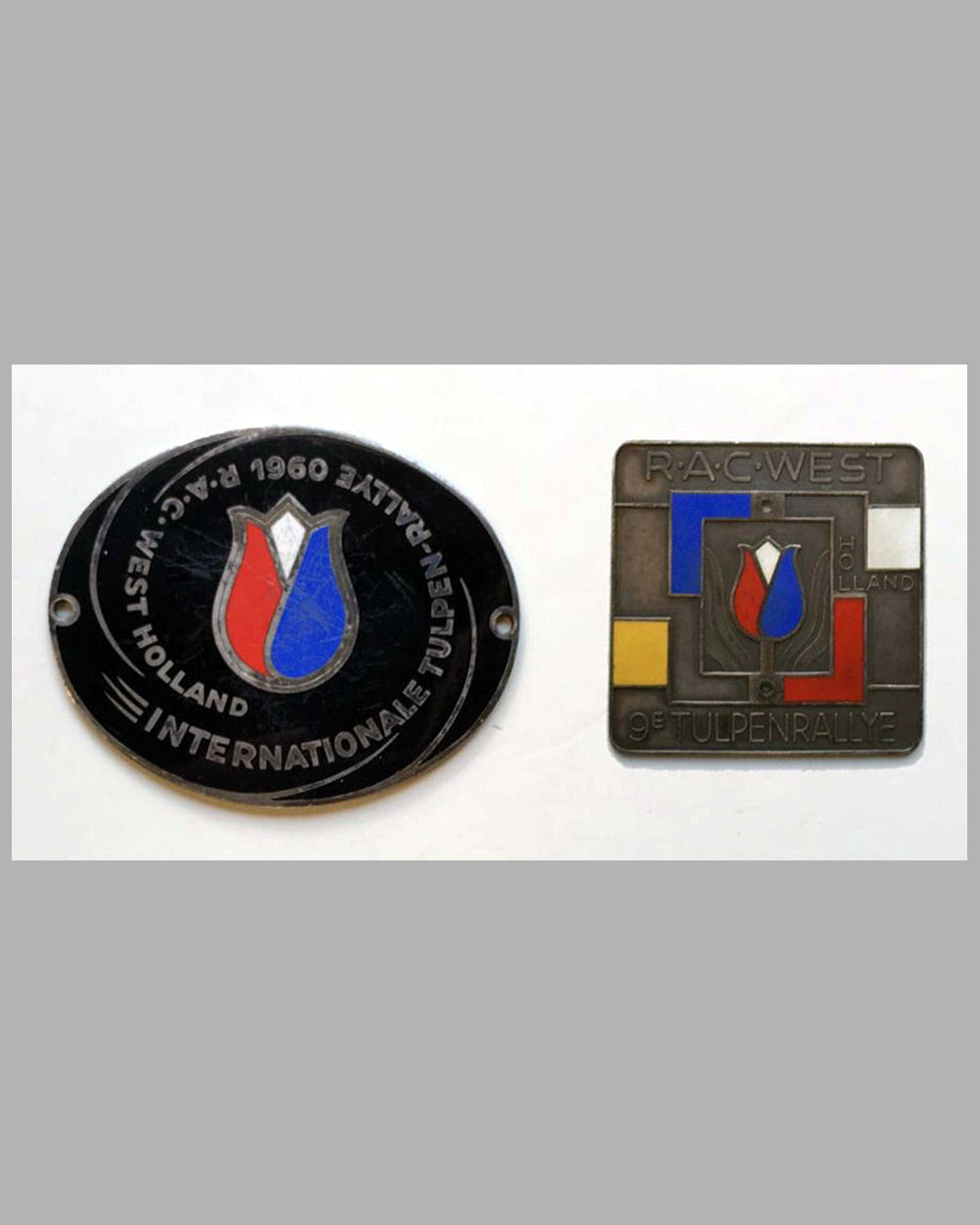 Two International Tulpen-Rallye badges and one rallye plaque 2