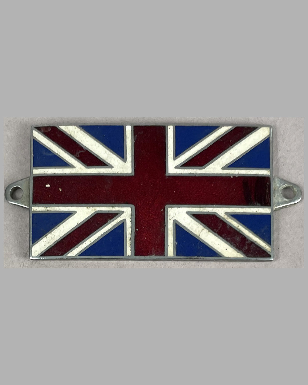 Union Jack British flag badge for grill or dashboard mounting