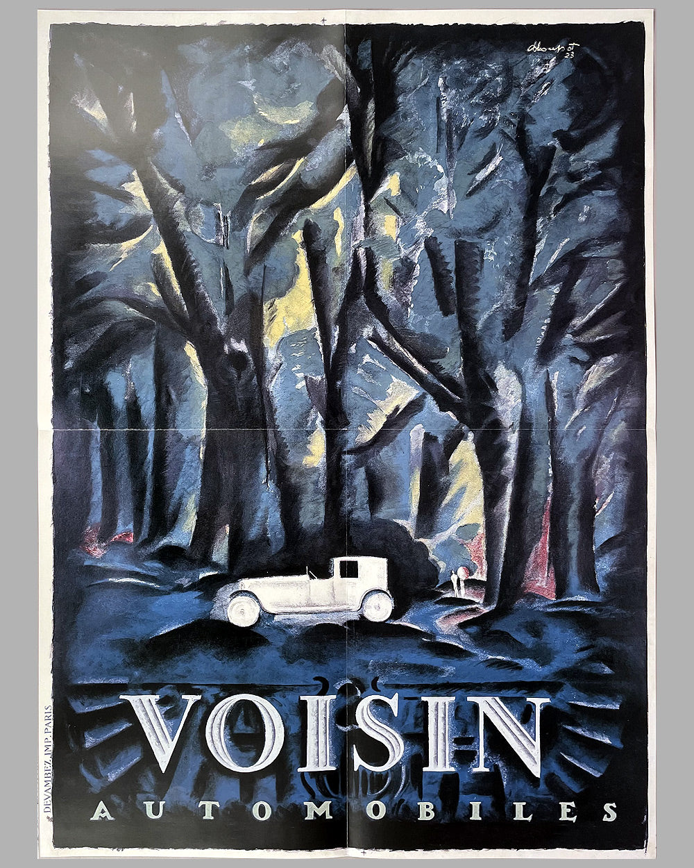 Voisin Automobiles poster by Charles Loupot, 1923