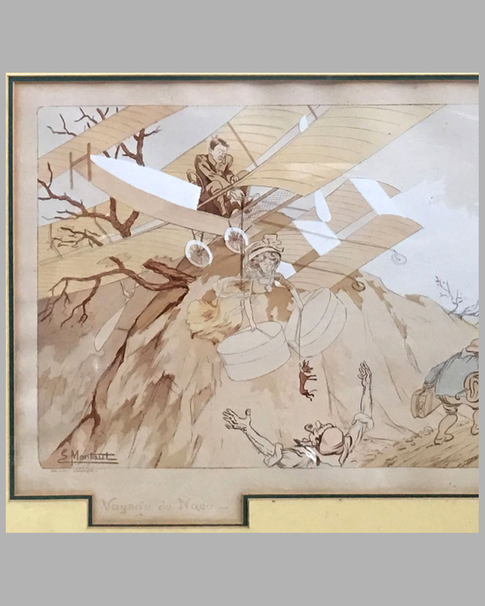 Voyage de Noce hand colored lithograph by Ernest Montaut 2