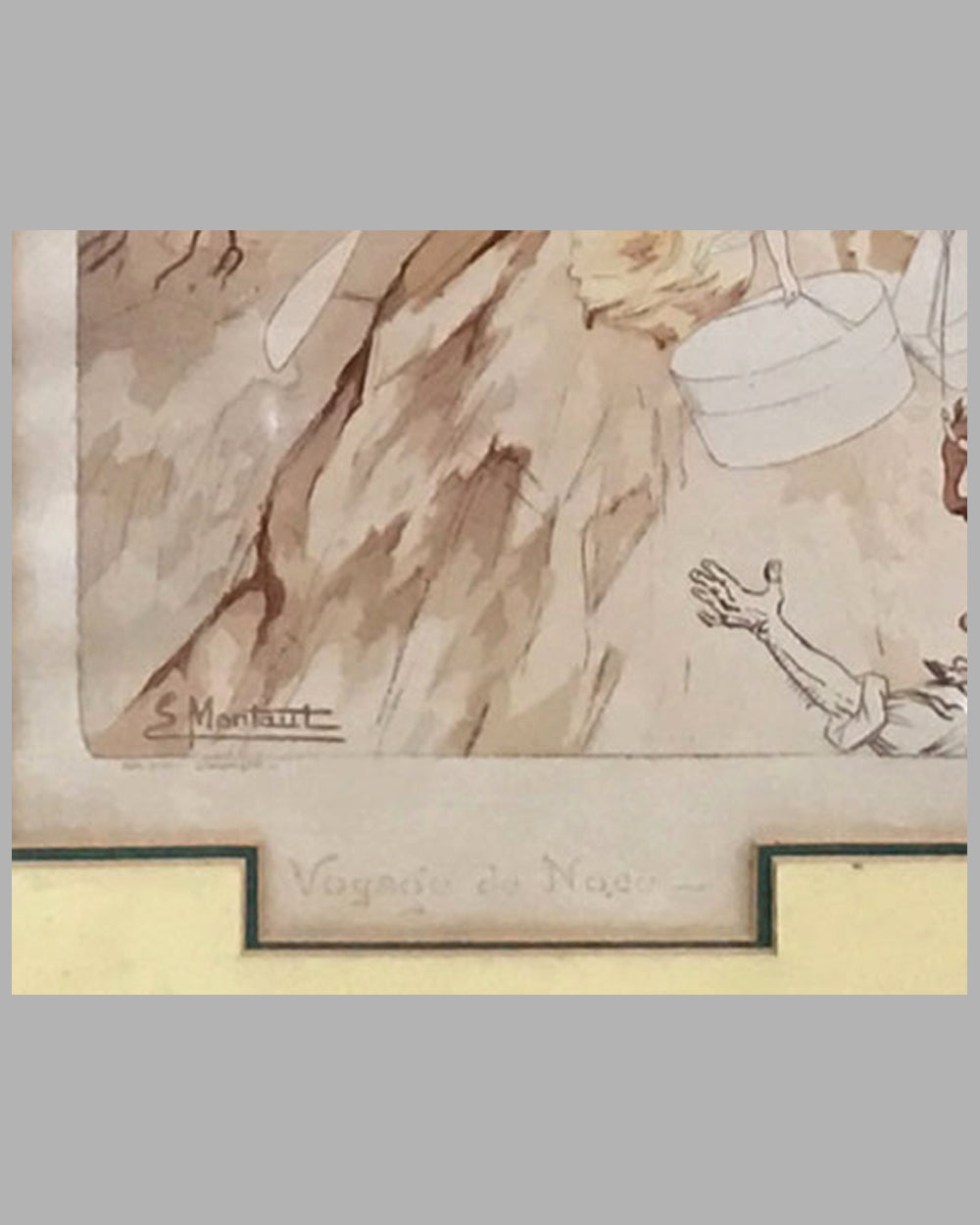 Voyage de Noce hand colored lithograph by Ernest Montaut 4