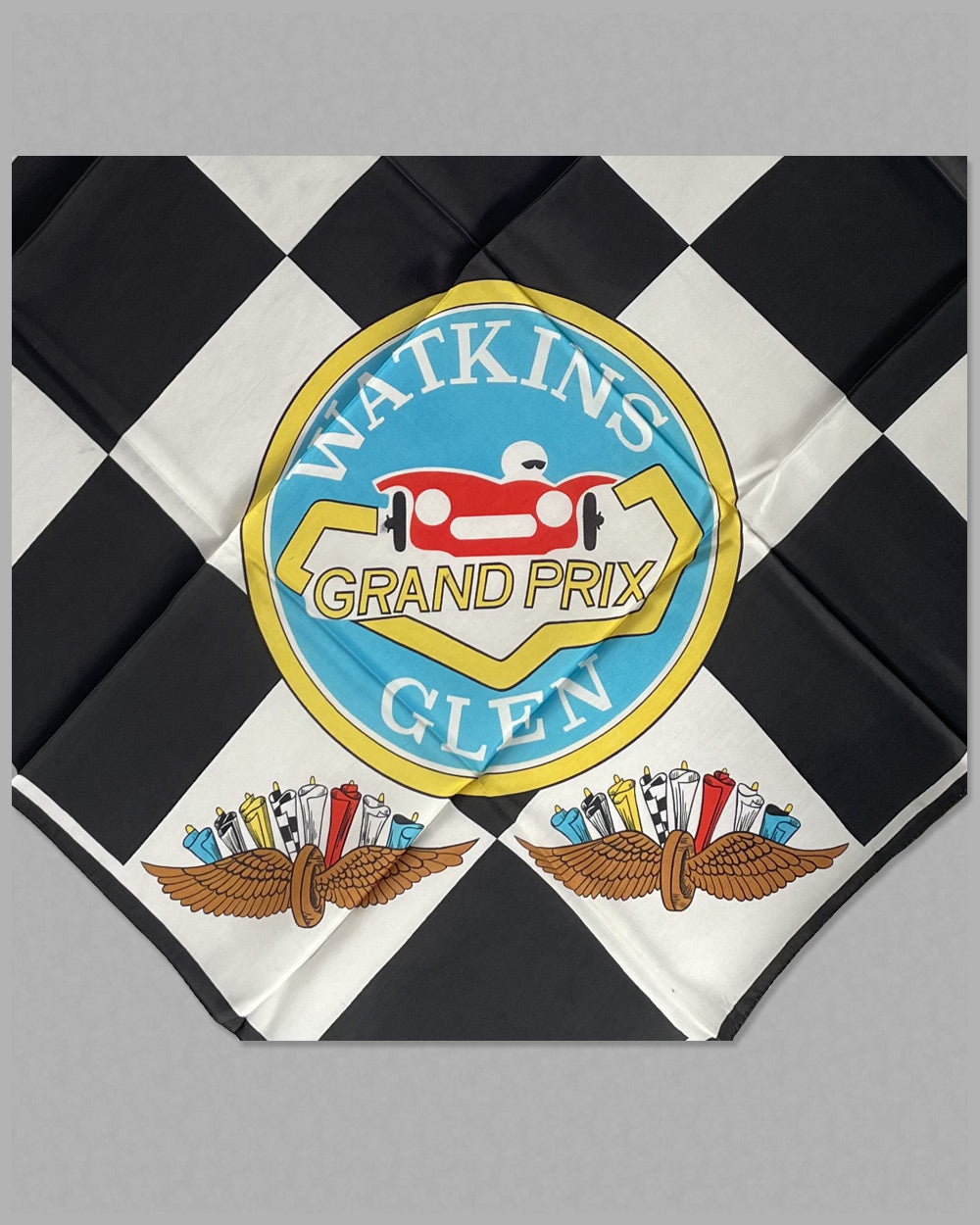 Watkins Glen Grand Prix scarf, 1960&#39;s 2
