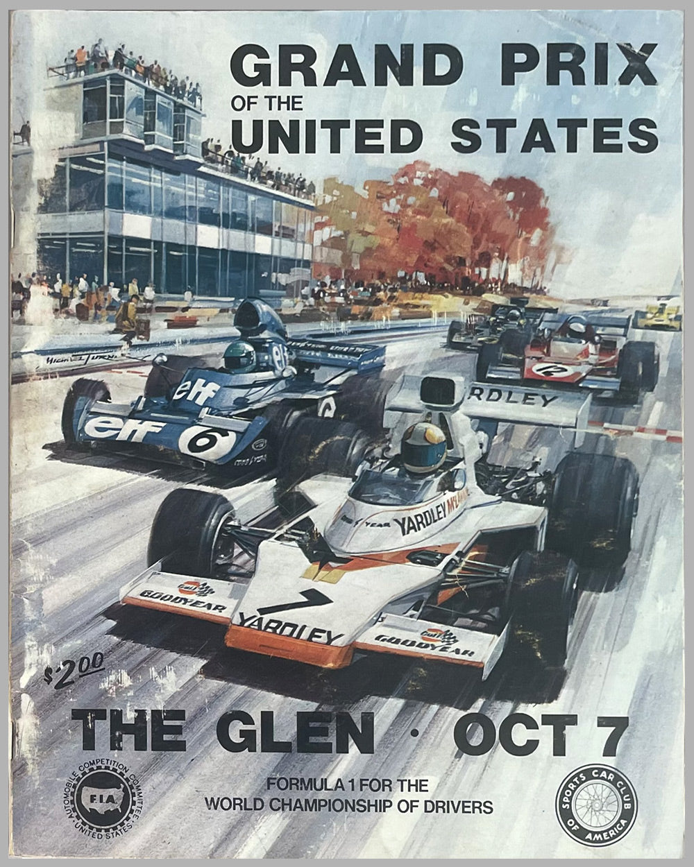 Six Watkins Glen Grand Prix programs - 1971, ’73, ’74, ’75, ’76, and ‘78 3