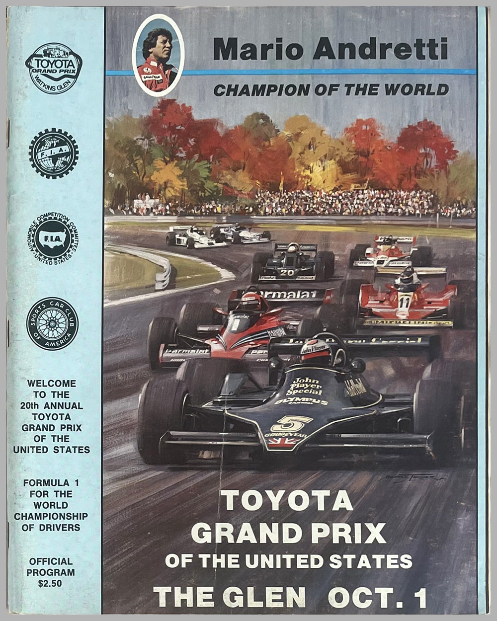 Six Watkins Glen Grand Prix programs - 1971, ’73, ’74, ’75, ’76, and ‘78 7