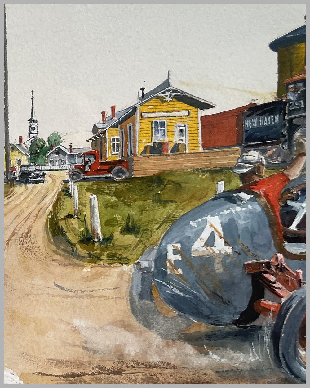 E. Weymouth fairgrounds painting by John W. Burgess 4