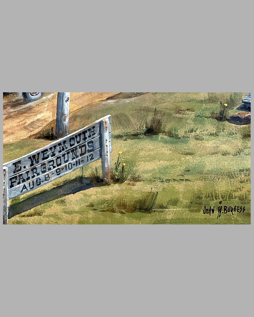 E. Weymouth fairgrounds painting by John W. Burgess 5