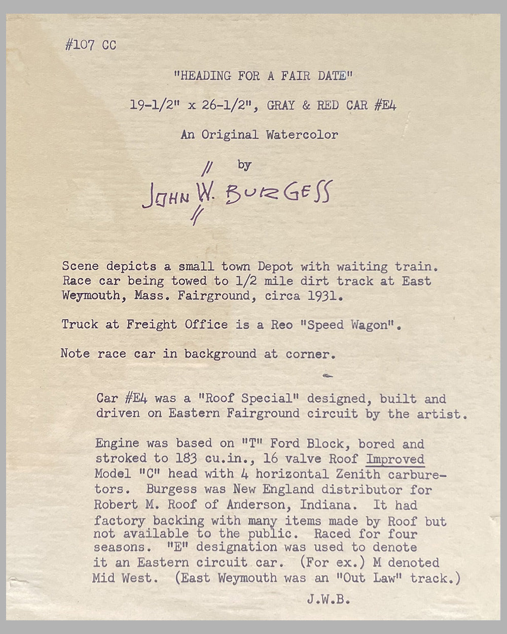 E. Weymouth fairgrounds painting by John W. Burgess 6