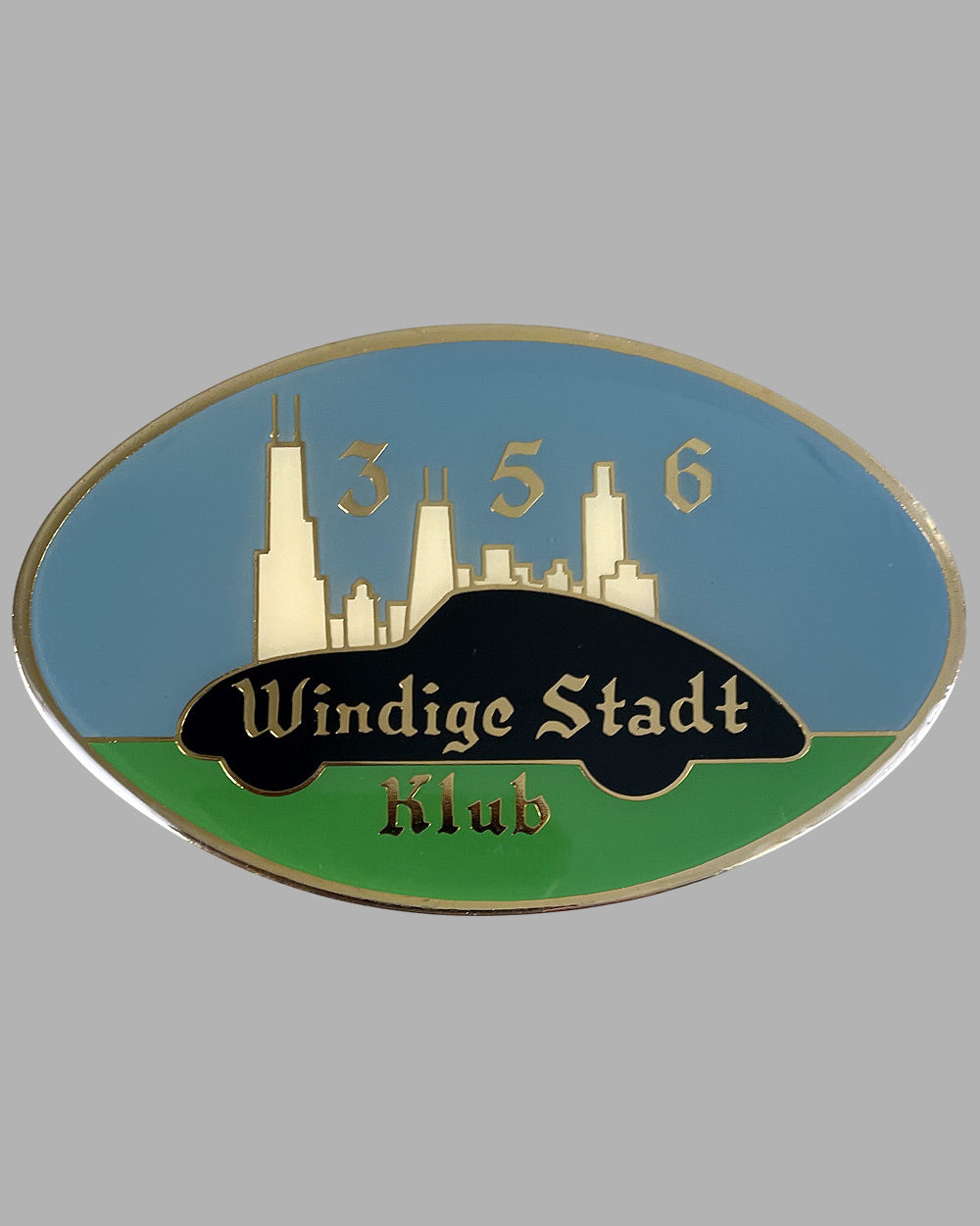 356 Windige Stadt Klub grill badge