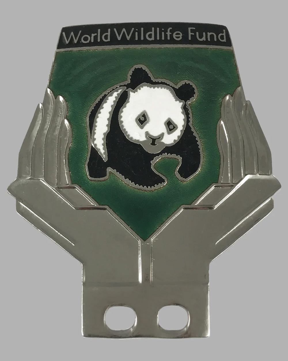 World Wildlife Fund bumper or license plate badge