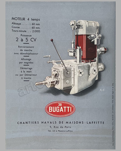 You-You Bugatti original factory sales brochure, 1946 3