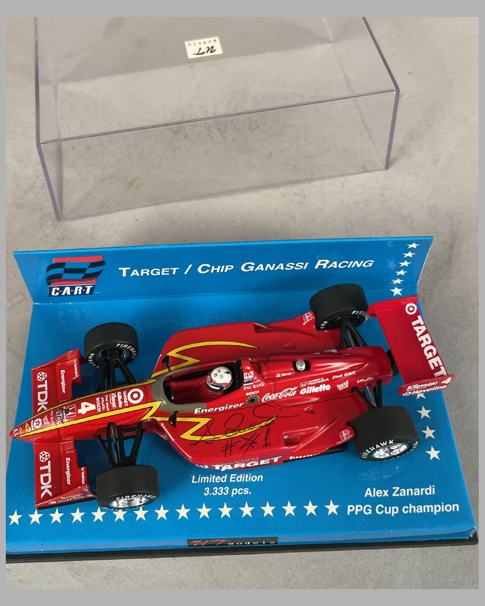 1997 Target / Chip Ganassi Racing model driven by Alex Zanardi, autographed by the driver