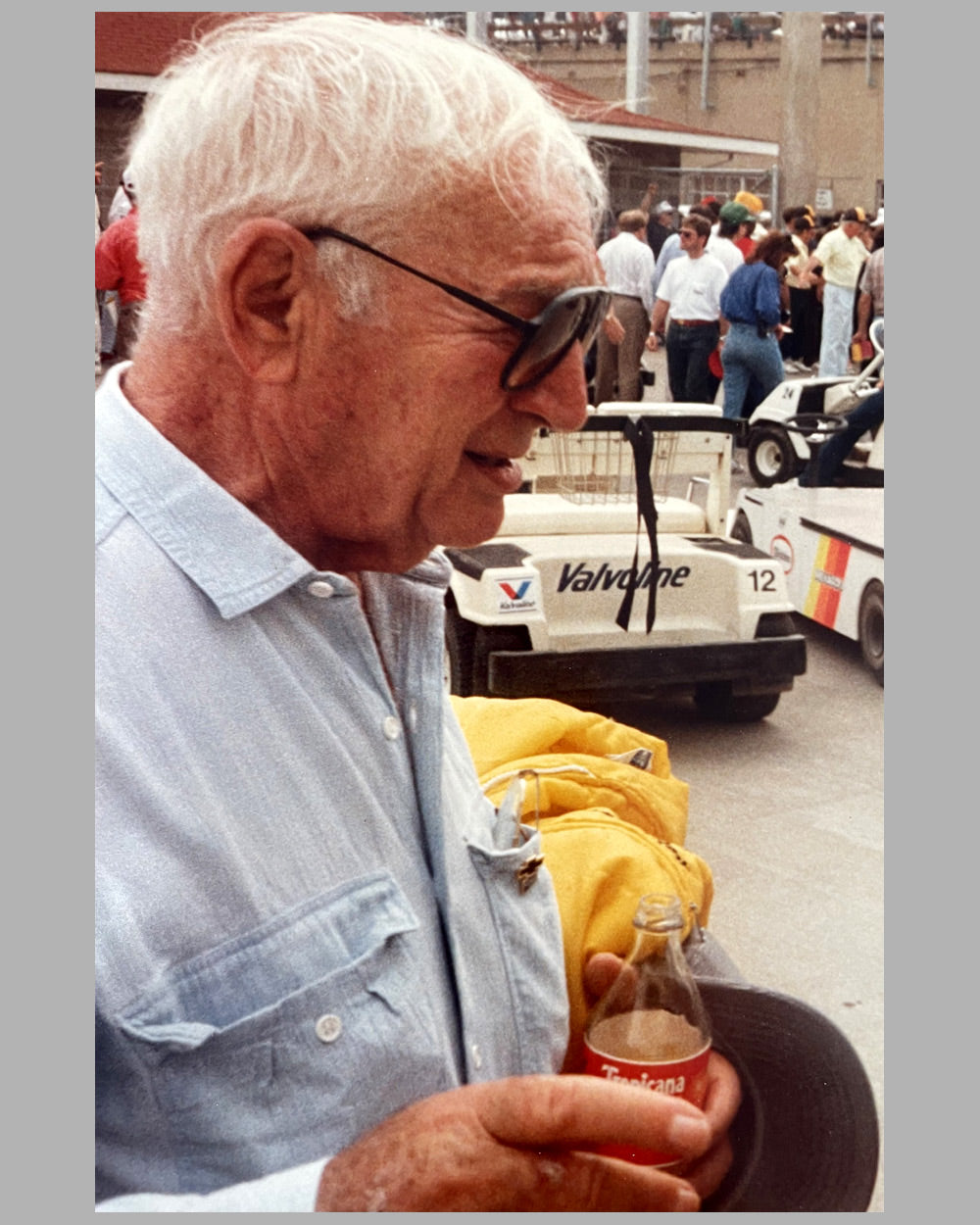 Zora Duntov & Renè Dreyfus color photograph by Jacques Grelley, autographed by Dreyfus 2