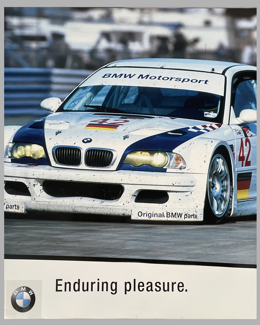 BMW Motorsport original factory poster for the ALMS series