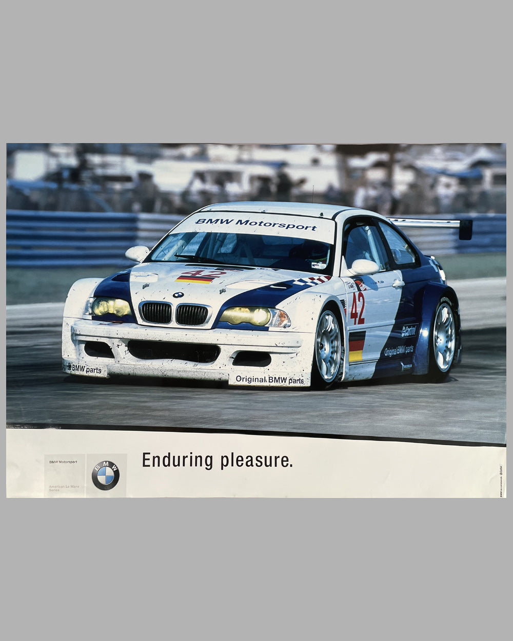 BMW Motorsport original factory poster for the ALMS series - l'art et  l'automobile