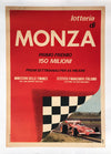 Lotteria di Monza Race Poster showing Clay Regazzoni's Ferrari