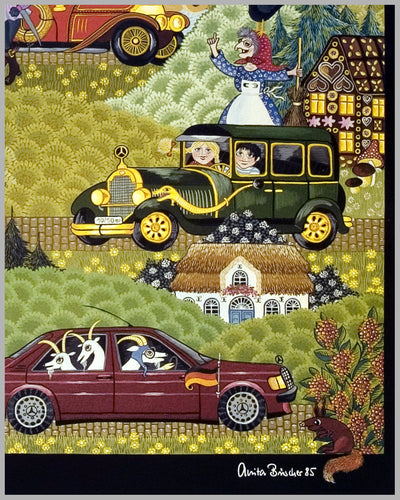 100 Jahre Automobil commemorative poster by Anita Büscher 3