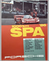 1986 – 1000 KM of Spa Porsche Victory Poster