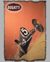 Bugatti large tapestry, artwork by Roger Soubie