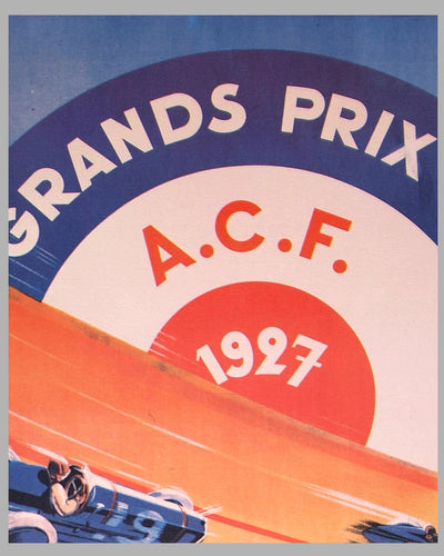 French GP at Montlhery 1927 official event poster by Alph Noel 3