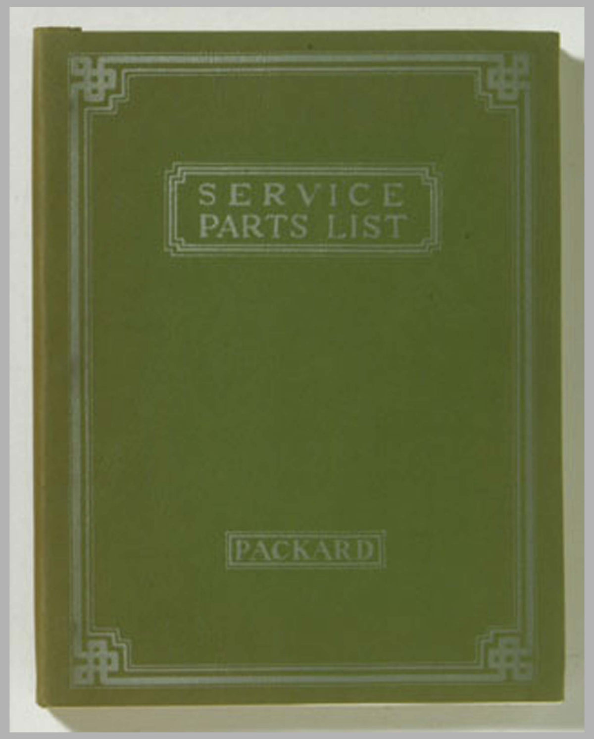 1931 Packard Service Parts List reprint