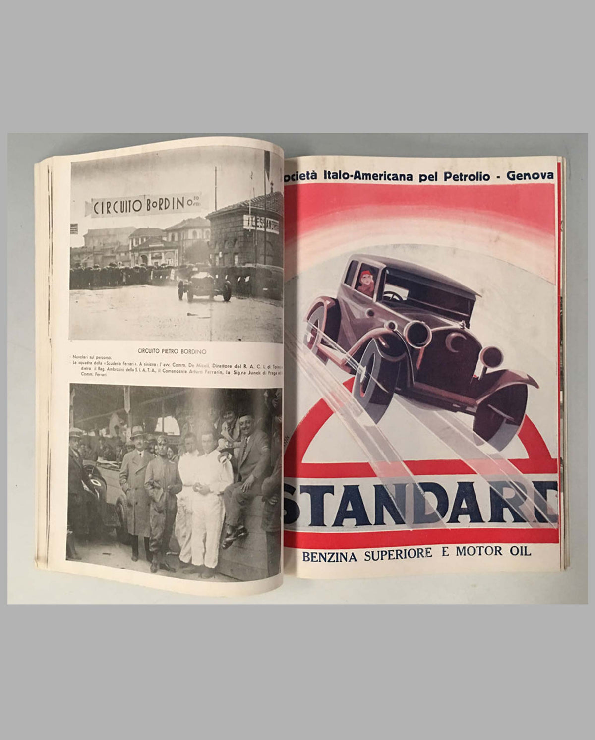 Il Quarto Anno Di Corse, 1933 Scuderia Ferrari Yearbook Factory Original Interior