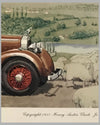 1935 Hispano-Suiza Convertible print by Leslie Saalburg