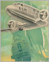 1936 KLM-DC-2 advertising poster 2