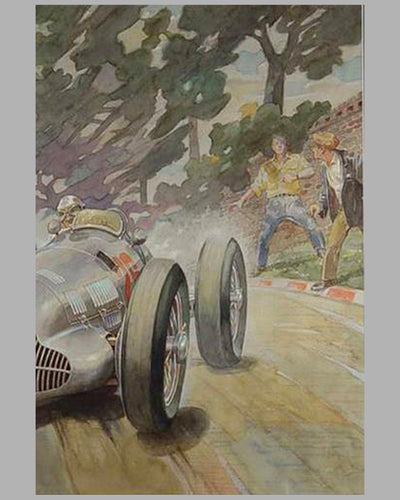 1938 Coppa Acerbo painting by Louis Huber 3