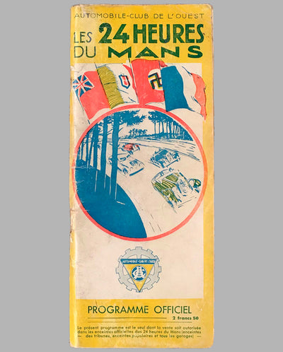 24 heures du Mans 1938 official program