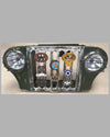 1940’s Army Jeep front grill with 8 vintage American Automobile Club badges