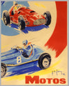 1952 French Grand Prix original advertising poster 2