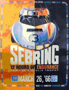1966 - 12 Hours of Sebring Original Event Poster by John Peckham