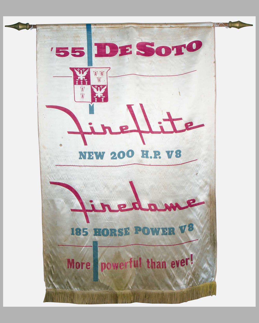 1955 DeSoto dealer showroom banner, USA
