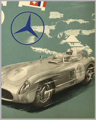 1955 XVIII Internat. ADAC-Eifelrennen Mercedes-Benz original victory poster 2