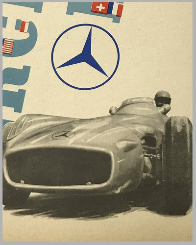 1955 Grand Prix of Belgium Mercedes-Benz original victory poster