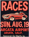 1956 SCCA Sports Car Races at Arcata Airport California poster 2