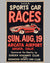 1956 SCCA Sports Car Races at Arcata Airport California poster