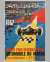 Grand Prix du Maroc 1957 original poster
