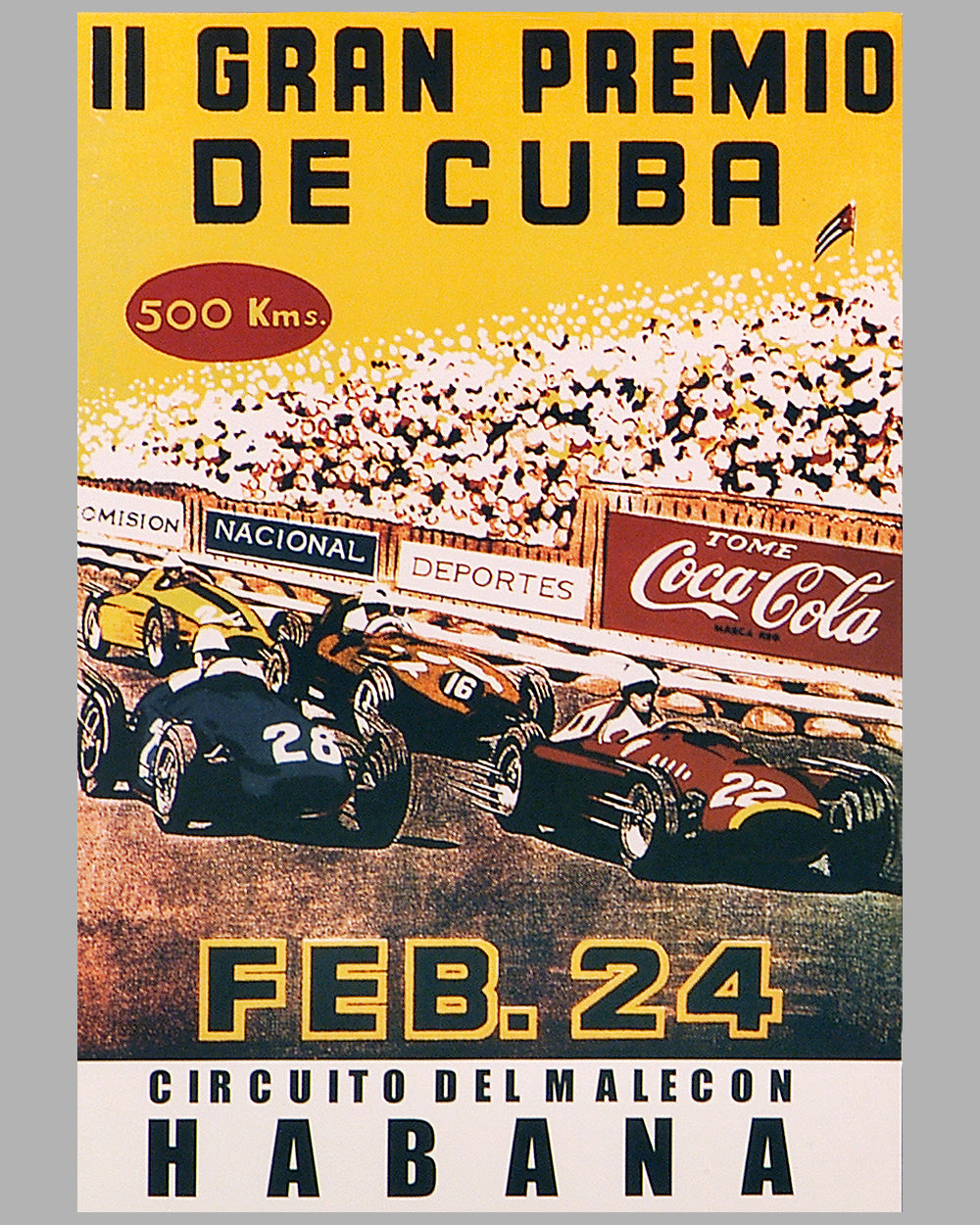 1957 Grand Prix of Cuba event poster (Reproduction)
