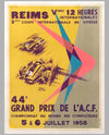 ACF Grand Prix – Reims – 1958 original poster